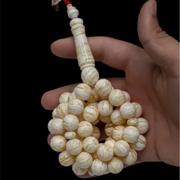 Naturel Amber Tesbih – El İşçiliği, Otantik Baltık Kehribarı